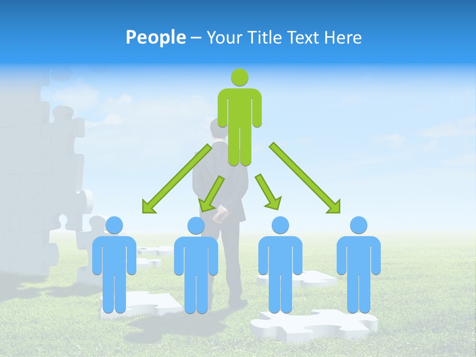 Natural White Green PowerPoint Template