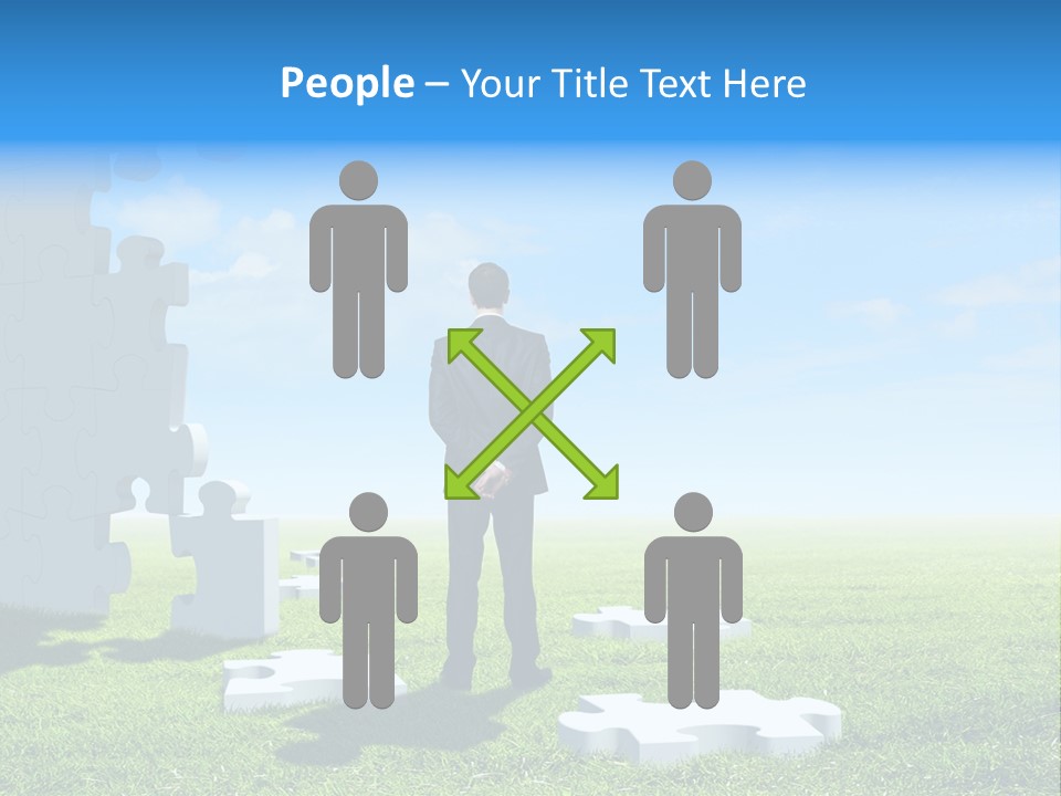 Natural White Green PowerPoint Template