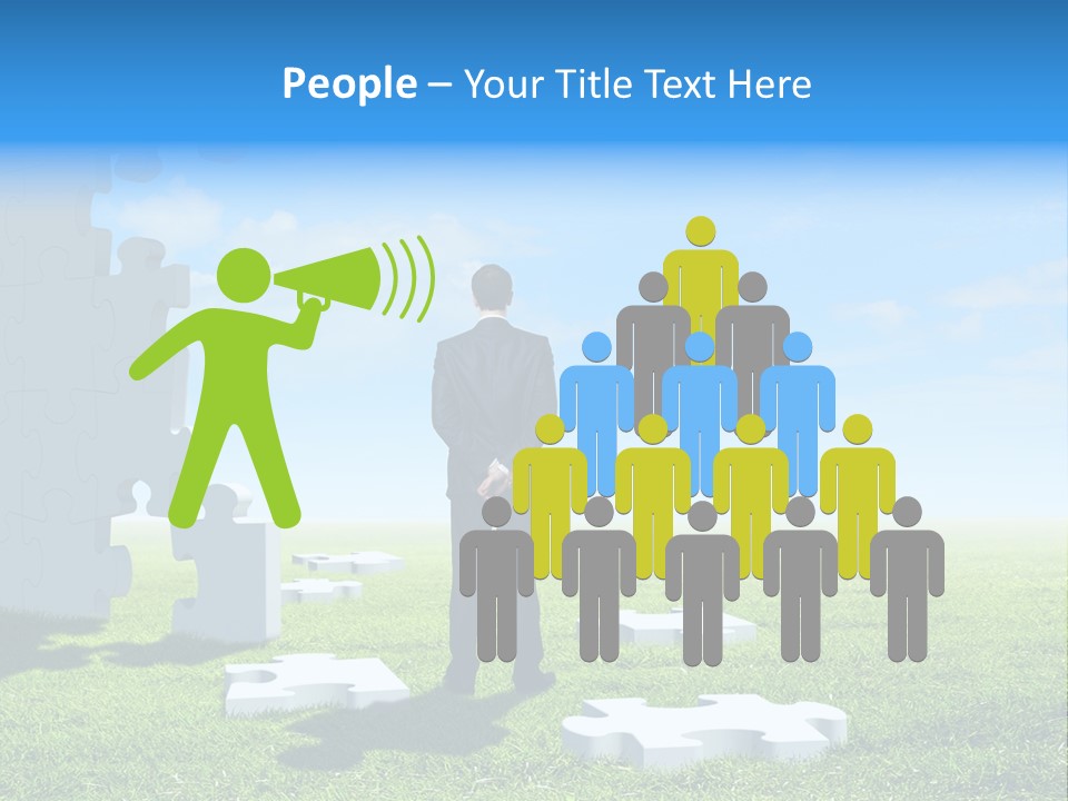 Natural White Green PowerPoint Template