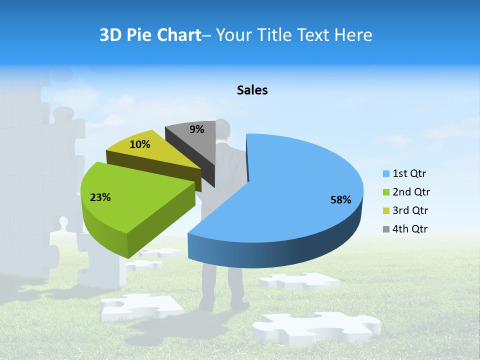Natural White Green PowerPoint Template