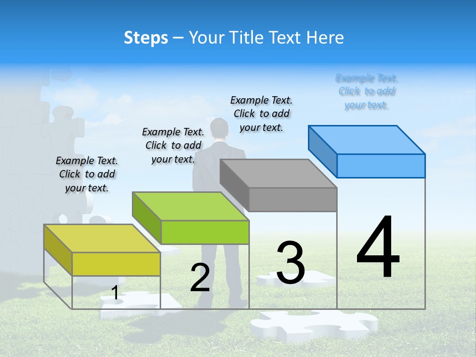Natural White Green PowerPoint Template