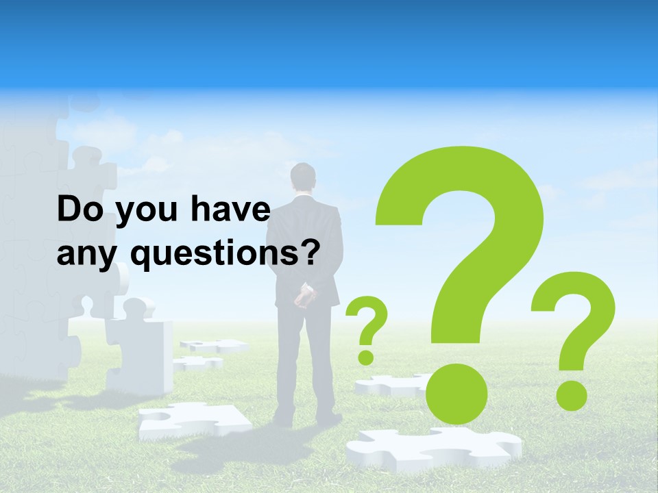 Natural White Green PowerPoint Template