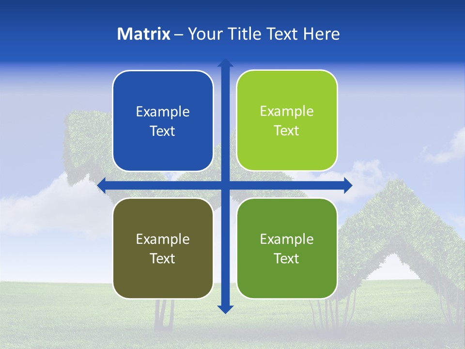 Closeup Grass Letters PowerPoint Template