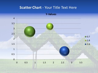 Closeup Grass Letters PowerPoint Template