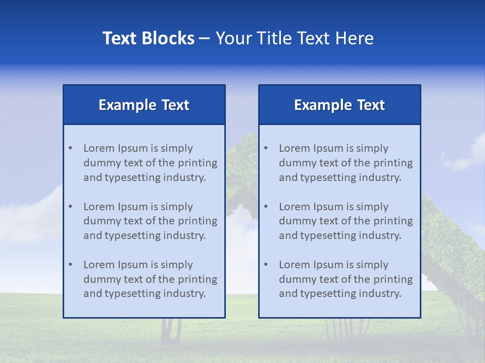 Closeup Grass Letters PowerPoint Template
