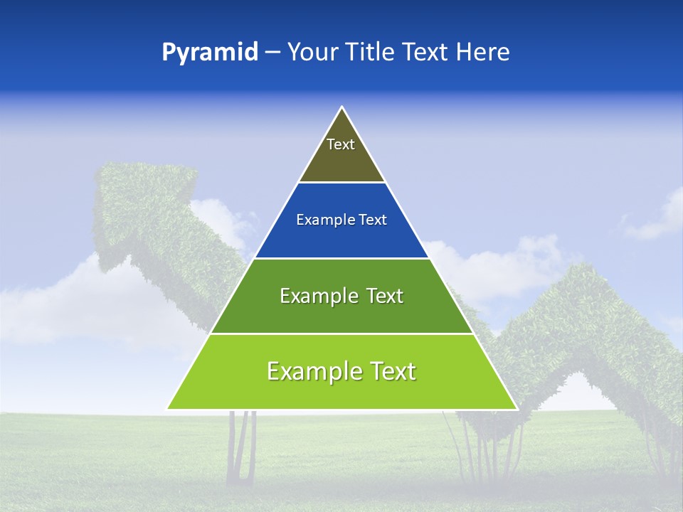 Closeup Grass Letters PowerPoint Template
