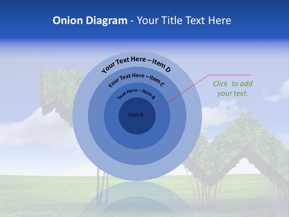Closeup Grass Letters PowerPoint Template