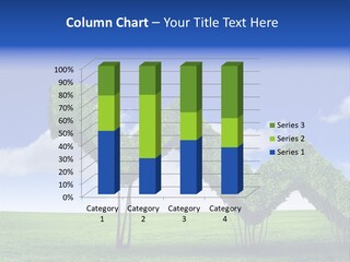 Closeup Grass Letters PowerPoint Template