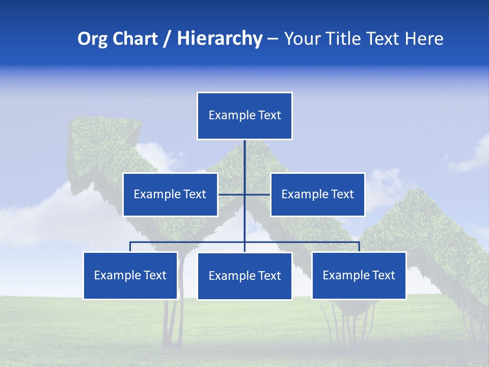 Closeup Grass Letters PowerPoint Template