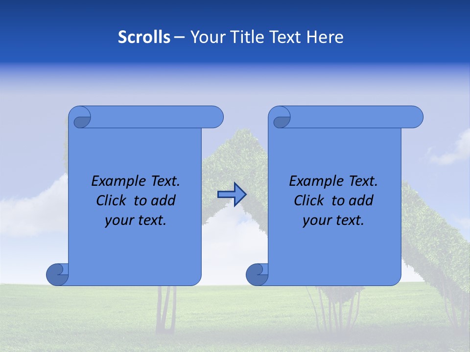 Closeup Grass Letters PowerPoint Template