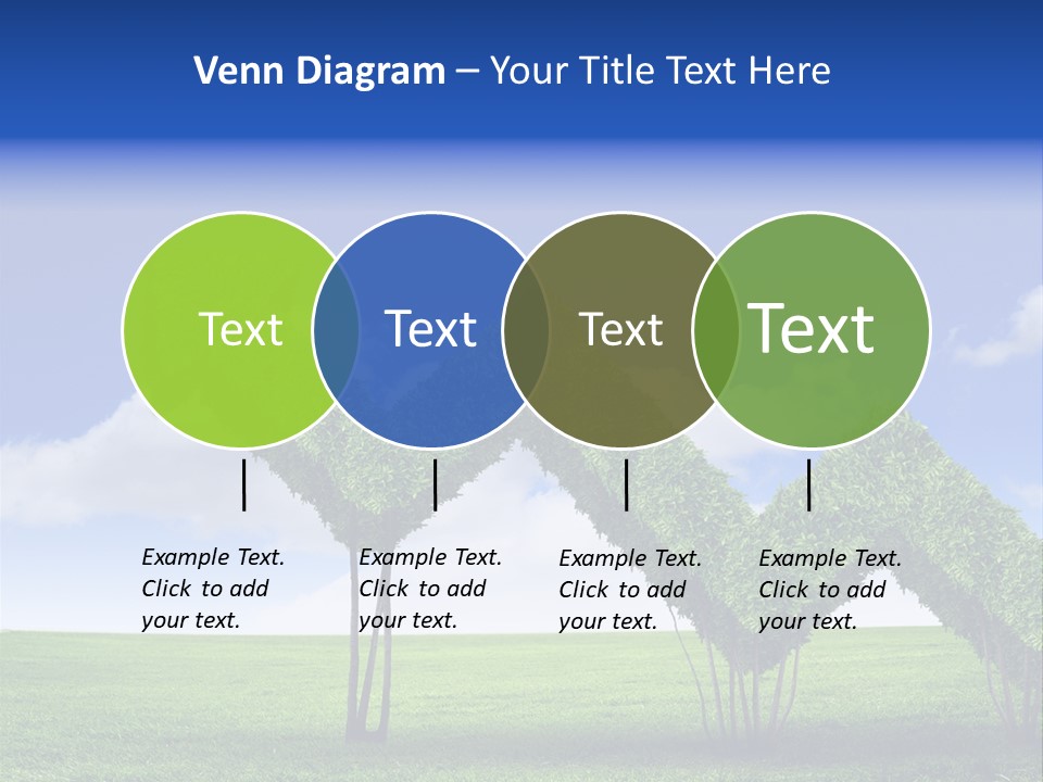 Closeup Grass Letters PowerPoint Template