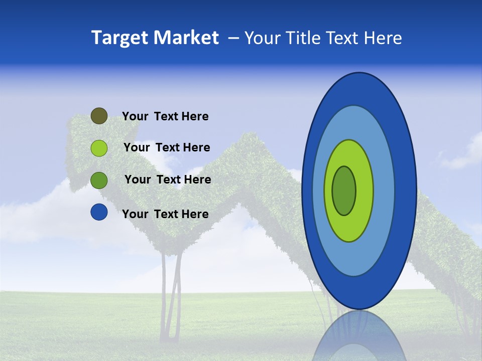 Closeup Grass Letters PowerPoint Template