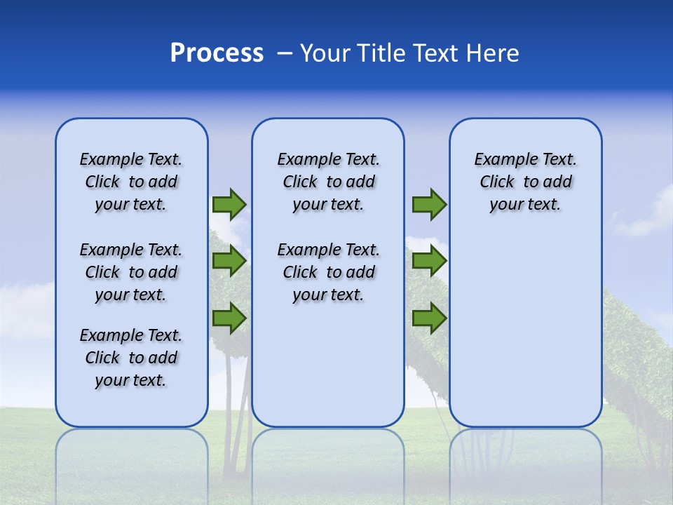 Closeup Grass Letters PowerPoint Template