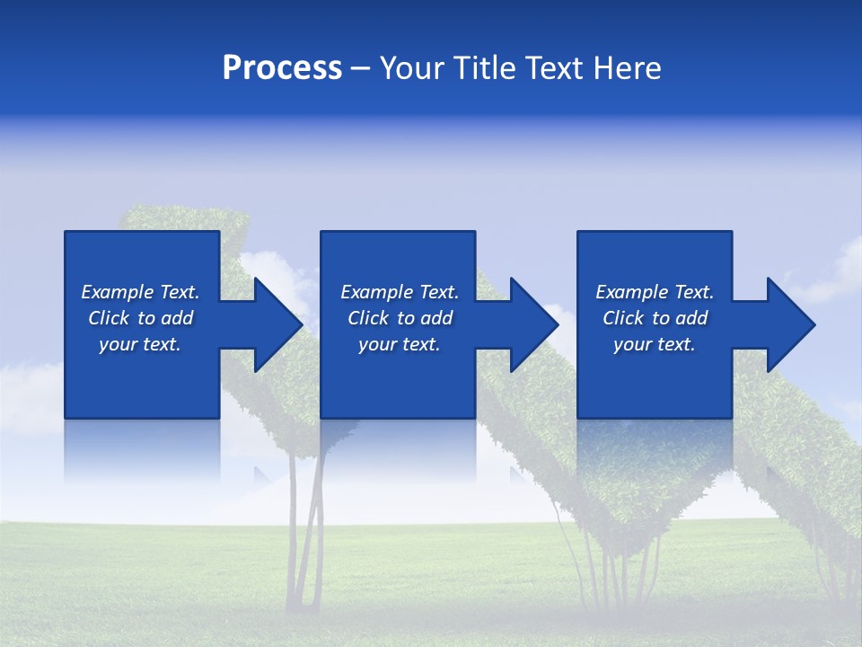 Closeup Grass Letters PowerPoint Template