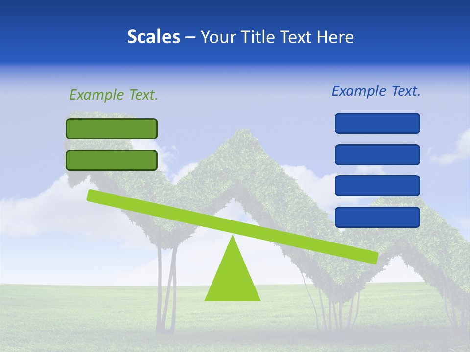 Closeup Grass Letters PowerPoint Template