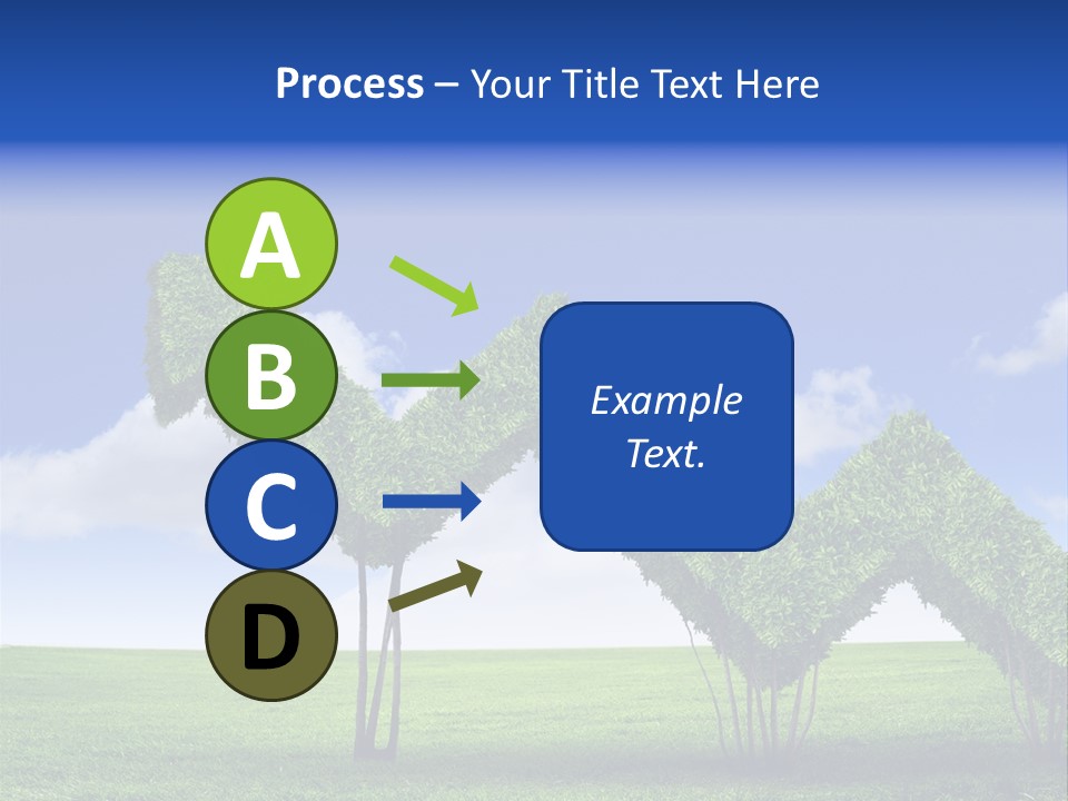 Closeup Grass Letters PowerPoint Template