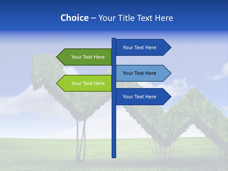 Closeup Grass Letters PowerPoint Template