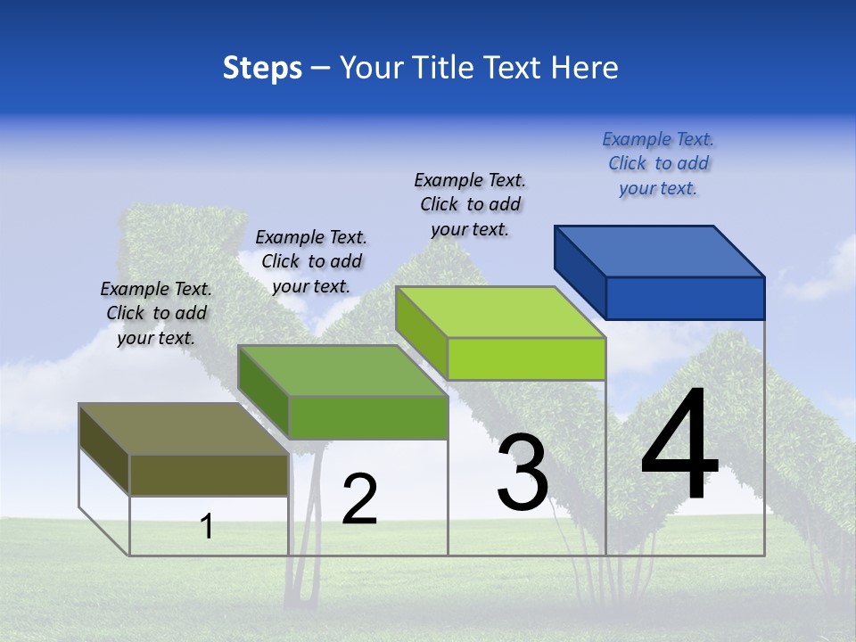 Closeup Grass Letters PowerPoint Template
