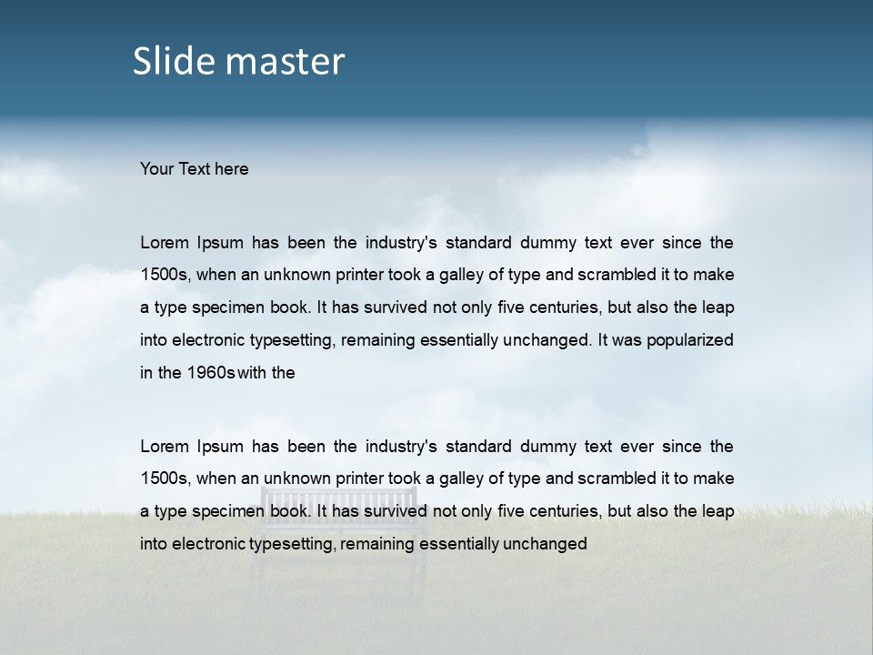 Sky Letters Sphere PowerPoint Template