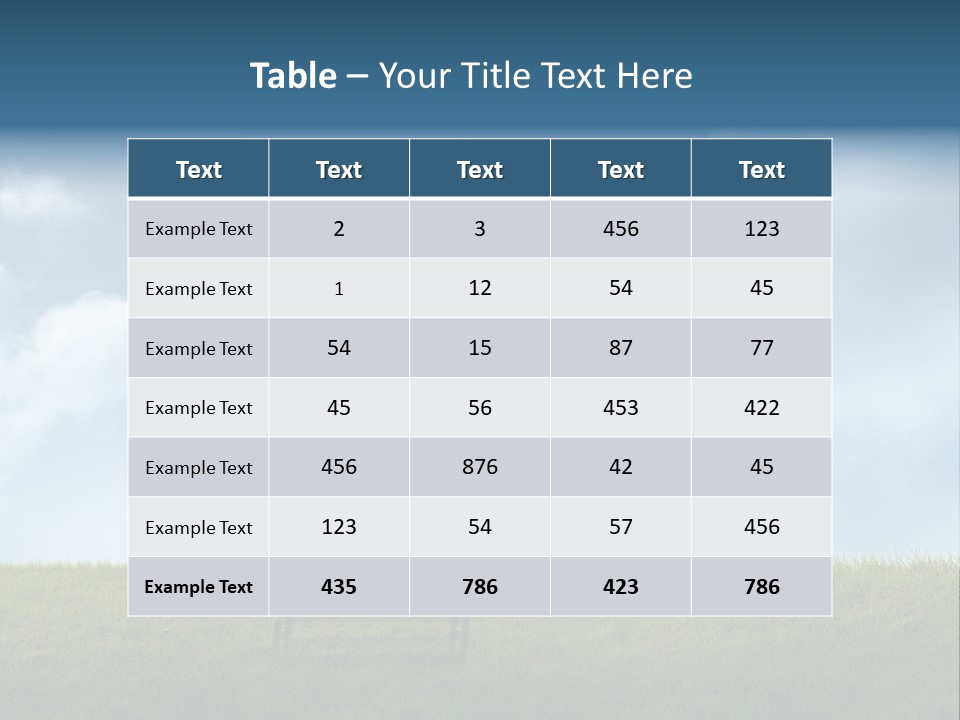 Sky Letters Sphere PowerPoint Template