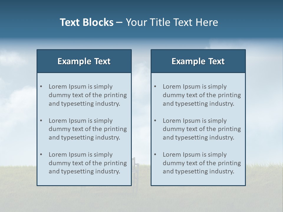 Sky Letters Sphere PowerPoint Template