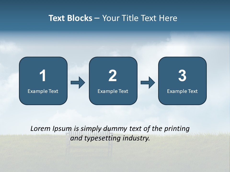 Sky Letters Sphere PowerPoint Template