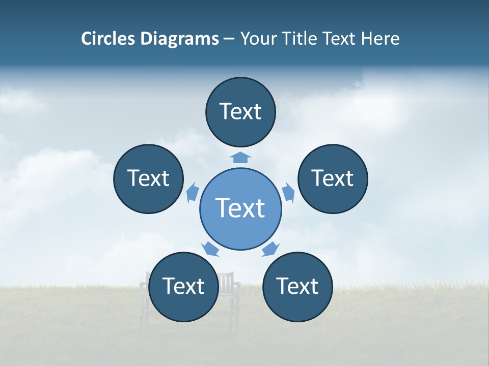 Sky Letters Sphere PowerPoint Template