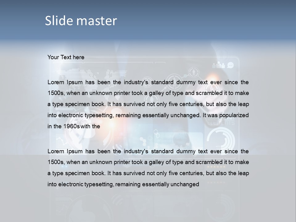 Information Advance Screen PowerPoint Template