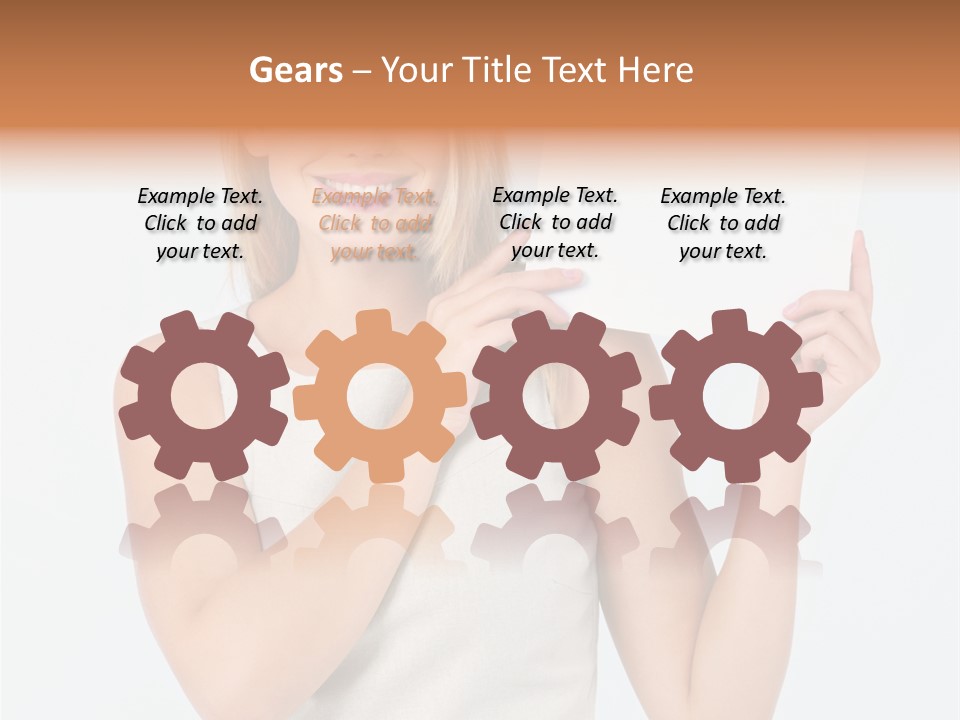 Eyes Finger Eye PowerPoint Template