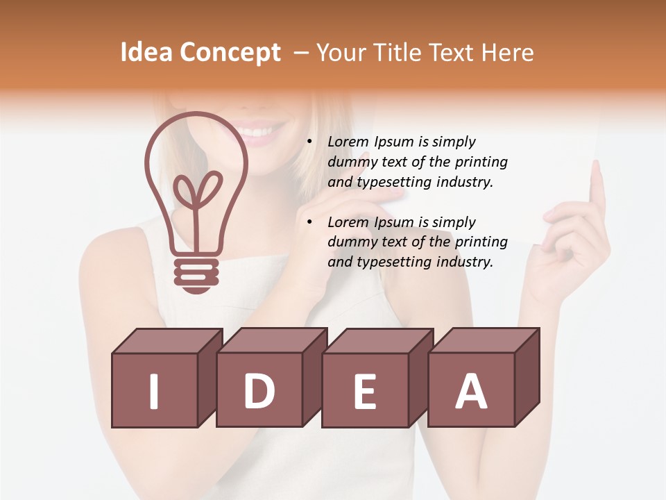 Eyes Finger Eye PowerPoint Template