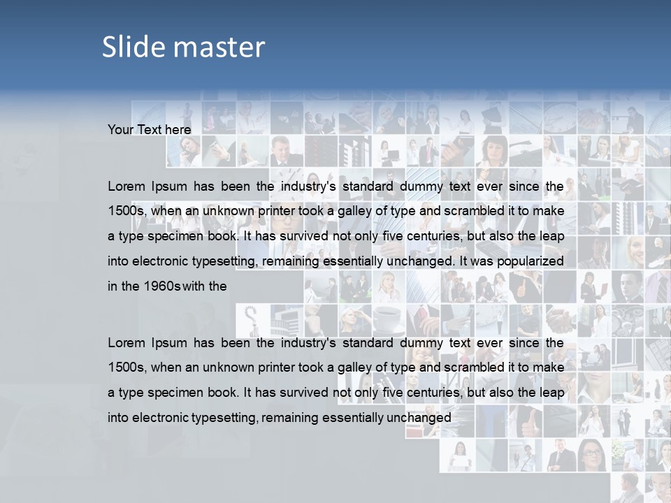 Team Real Businessman PowerPoint Template