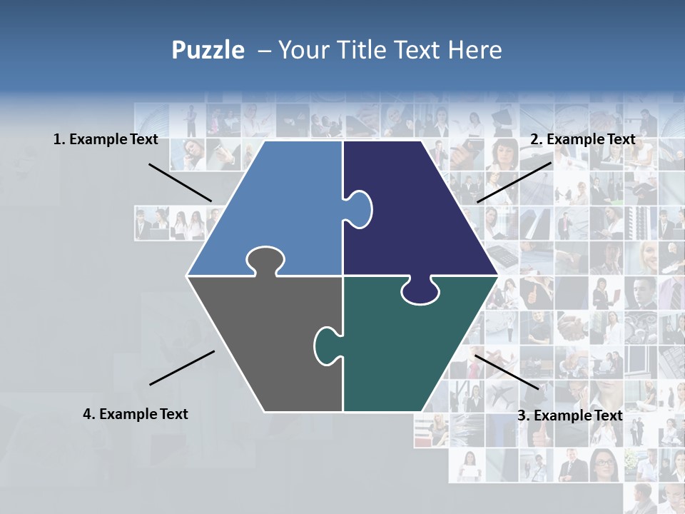 Team Real Businessman PowerPoint Template