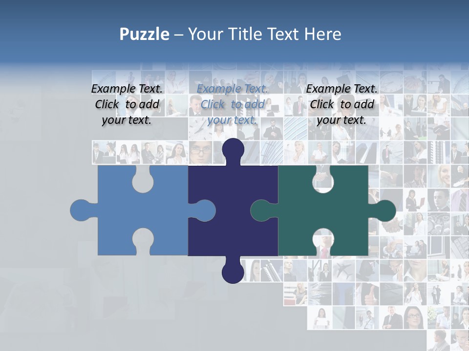 Team Real Businessman PowerPoint Template