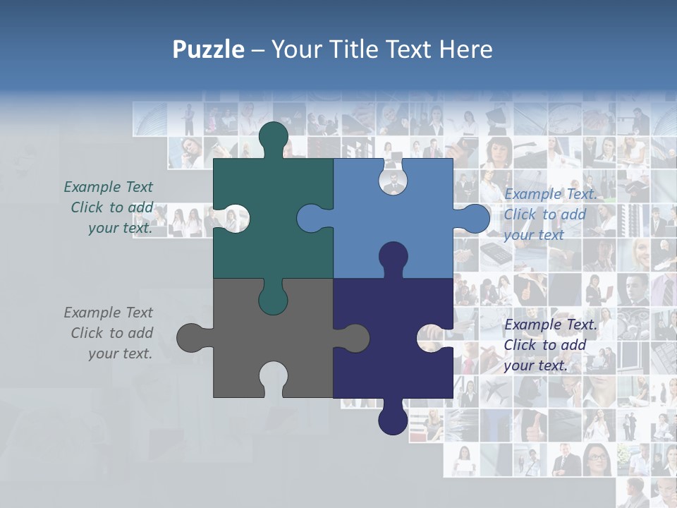 Team Real Businessman PowerPoint Template