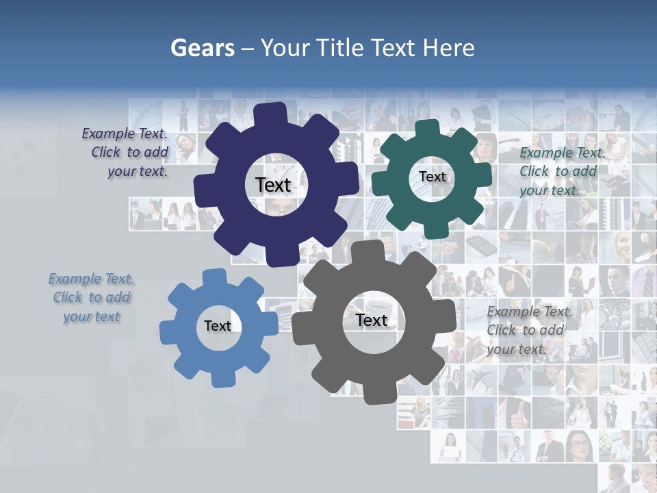 Team Real Businessman PowerPoint Template