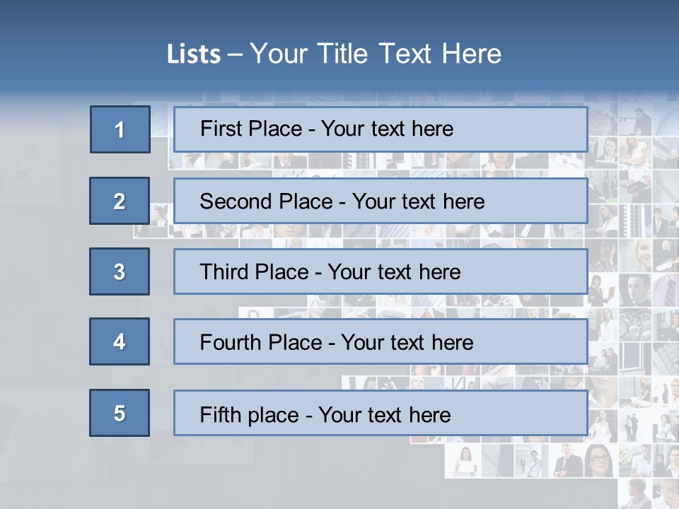 Team Real Businessman PowerPoint Template