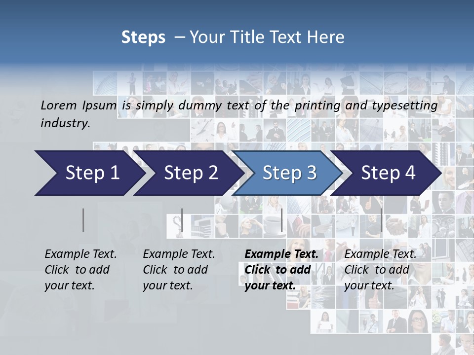 Team Real Businessman PowerPoint Template