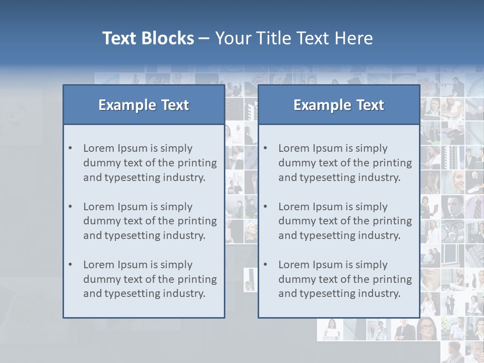 Team Real Businessman PowerPoint Template
