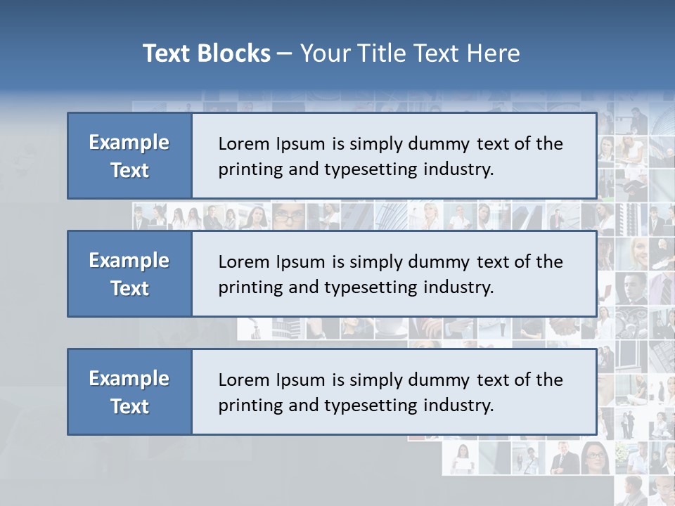 Team Real Businessman PowerPoint Template