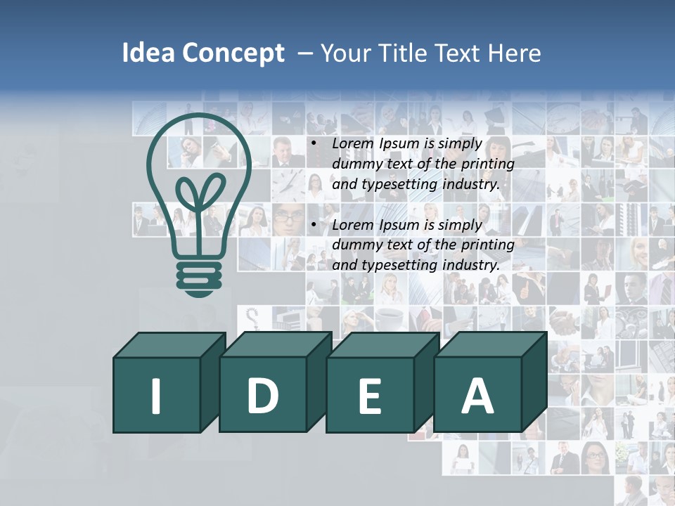 Team Real Businessman PowerPoint Template