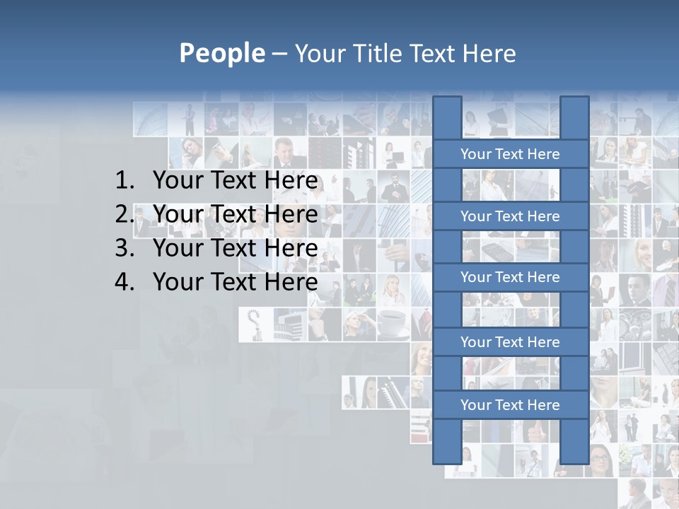 Team Real Businessman PowerPoint Template