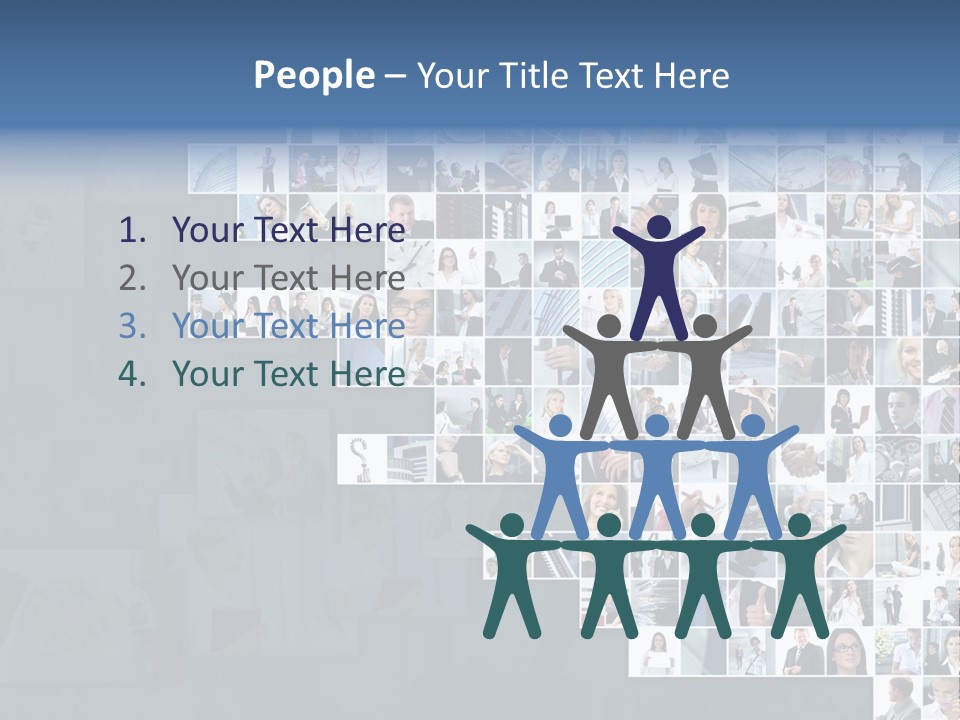 Team Real Businessman PowerPoint Template