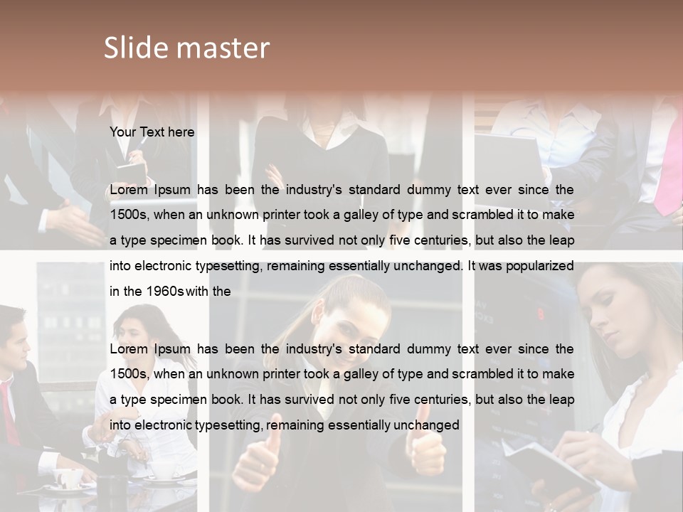 Lady Brunette Relations PowerPoint Template