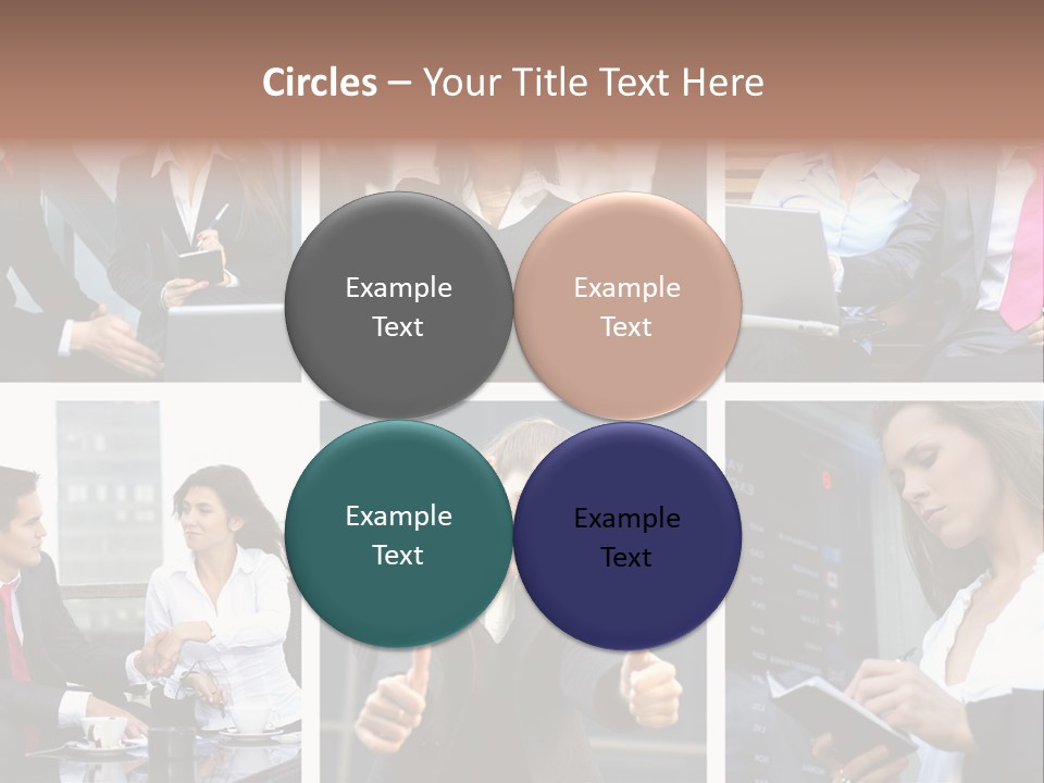 Lady Brunette Relations PowerPoint Template