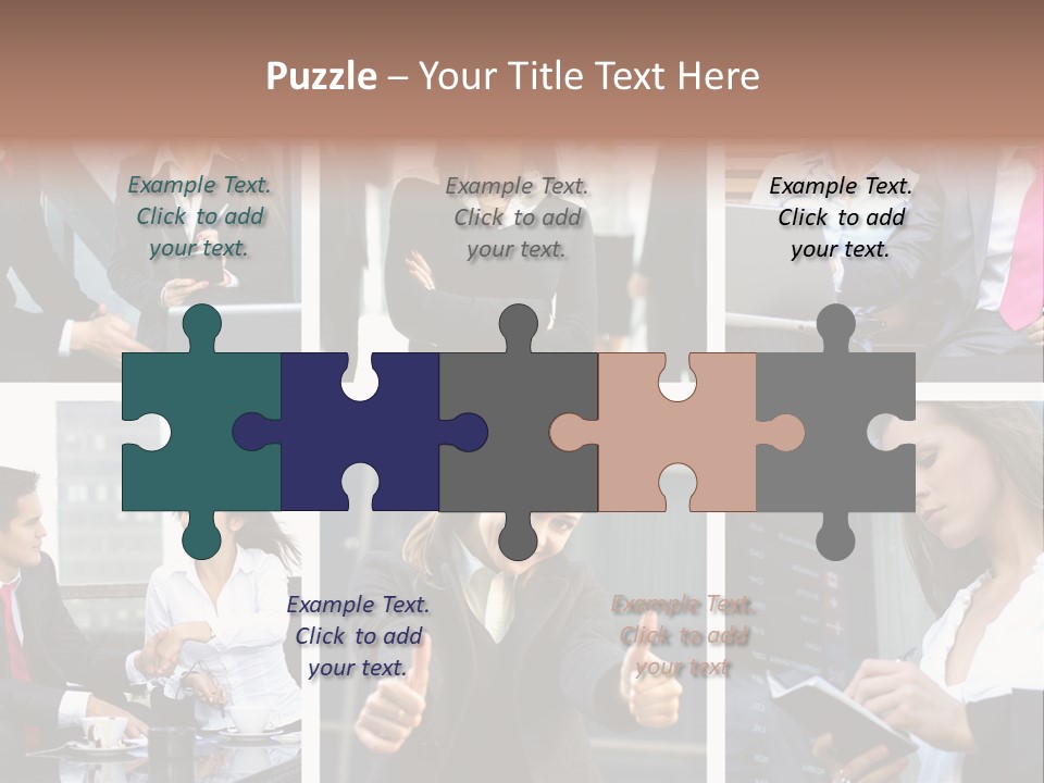 Lady Brunette Relations PowerPoint Template