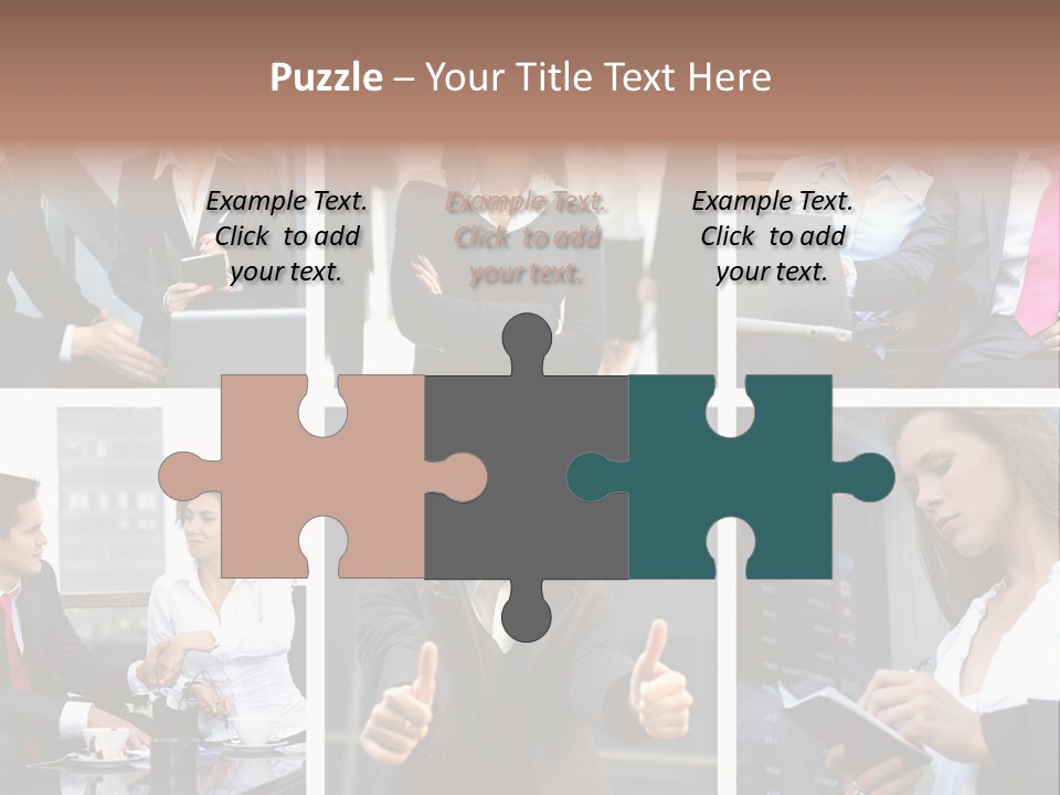 Lady Brunette Relations PowerPoint Template