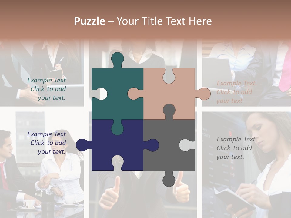 Lady Brunette Relations PowerPoint Template