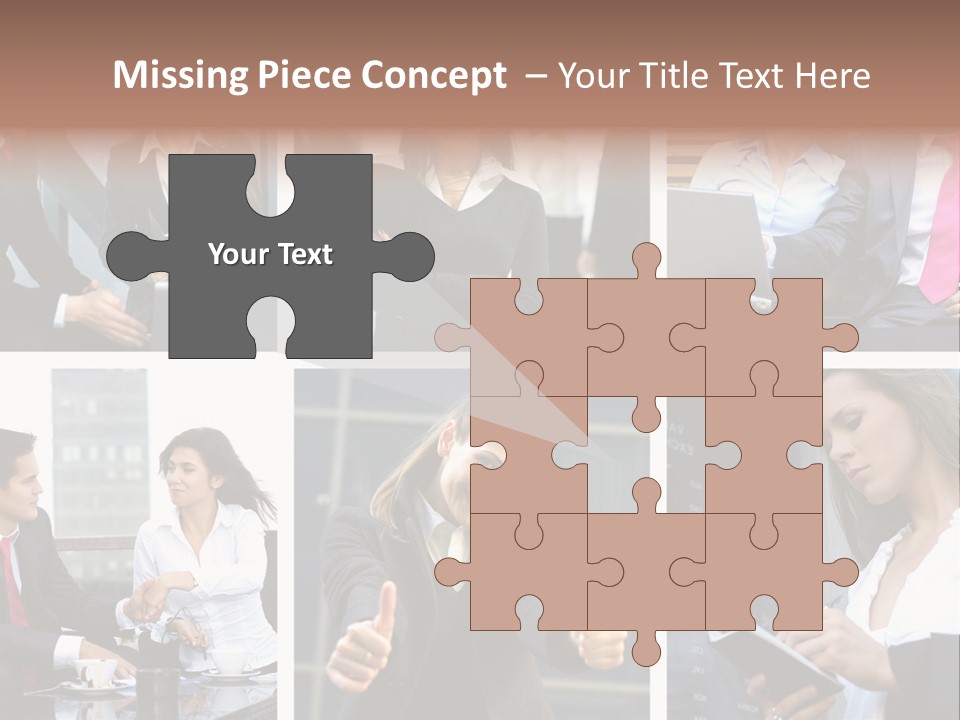 Lady Brunette Relations PowerPoint Template