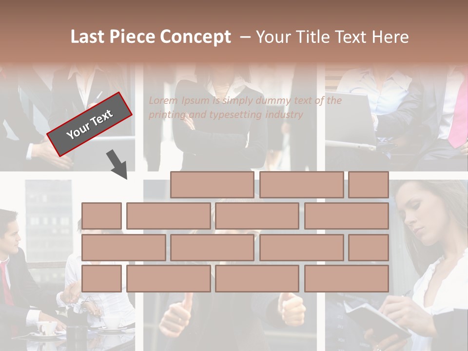 Lady Brunette Relations PowerPoint Template