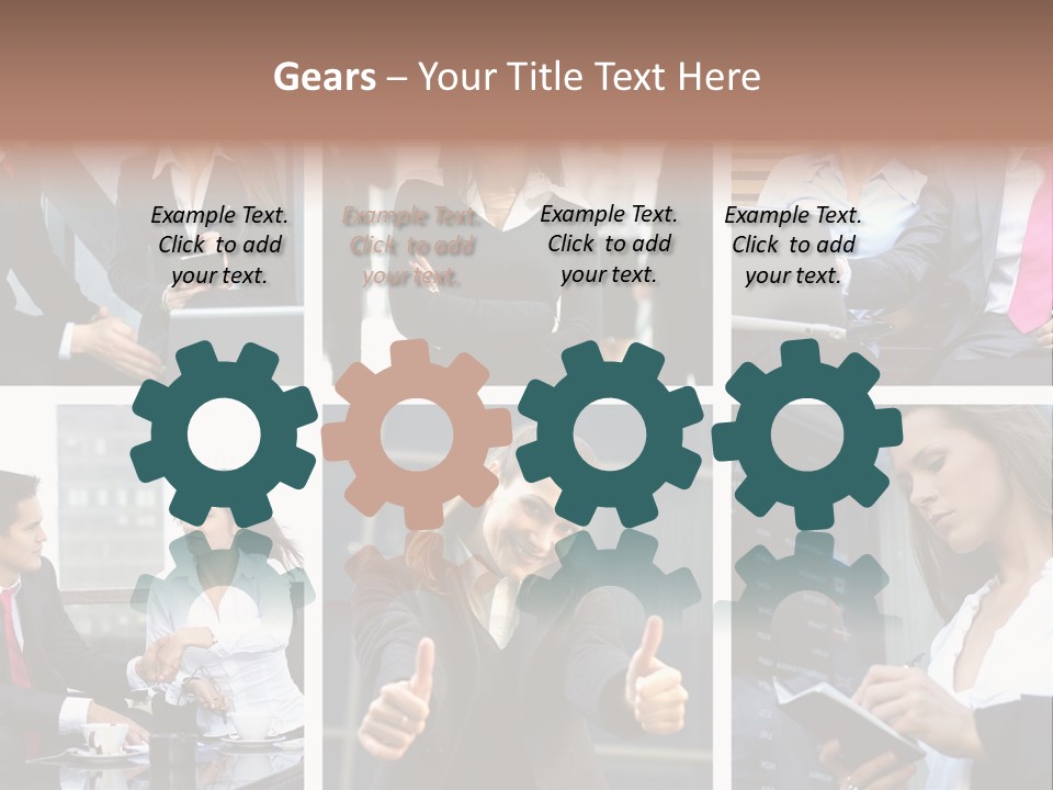 Lady Brunette Relations PowerPoint Template